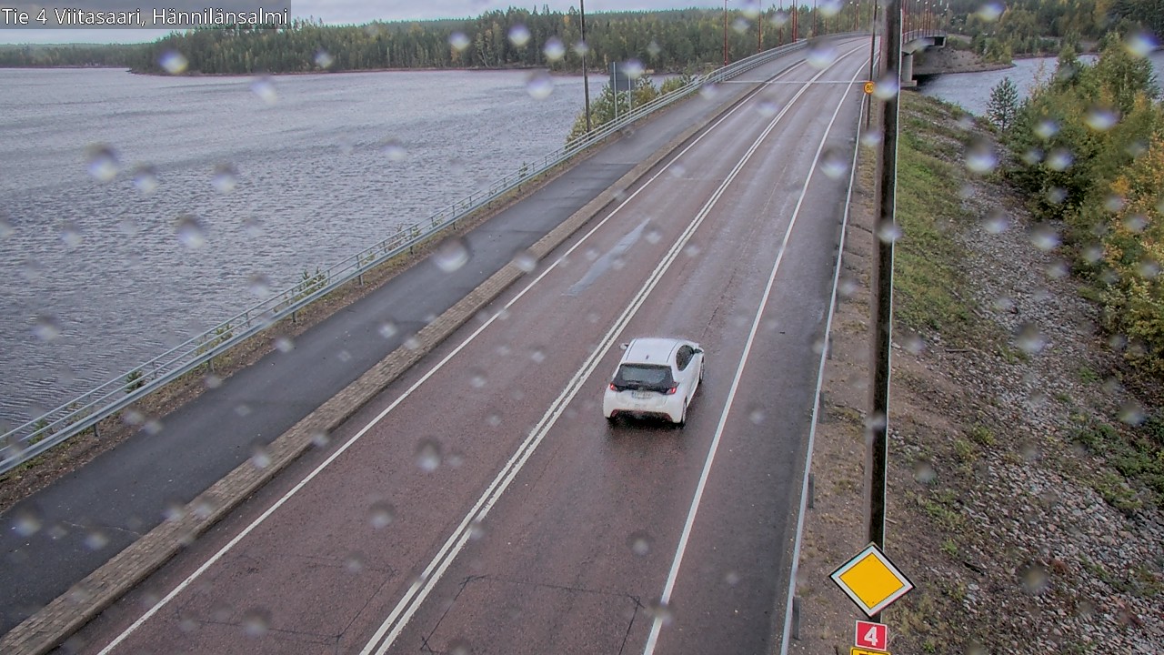 Weather Camera Image Väg 4 Viitasaari Hännilänsalmi, Viitasaari, Keski-Suomi