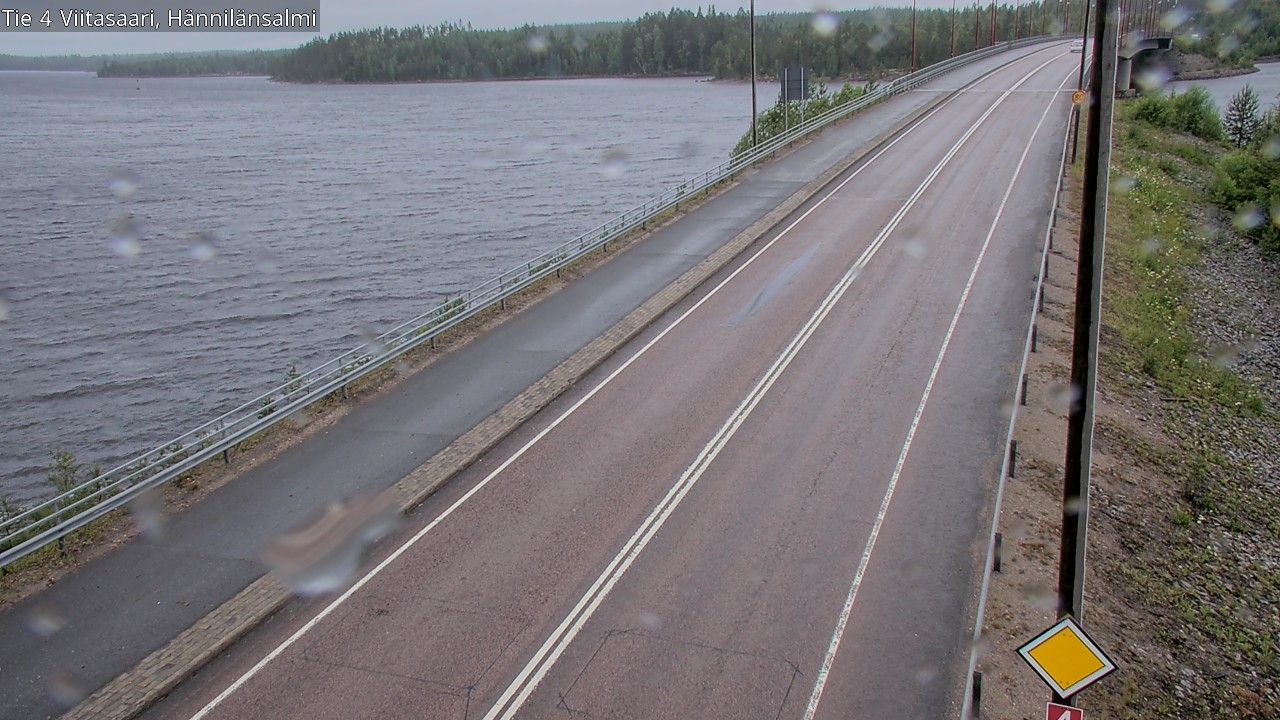 Weather Camera Image Väg 4 Viitasaari Hännilänsalmi, Viitasaari, Keski-Suomi