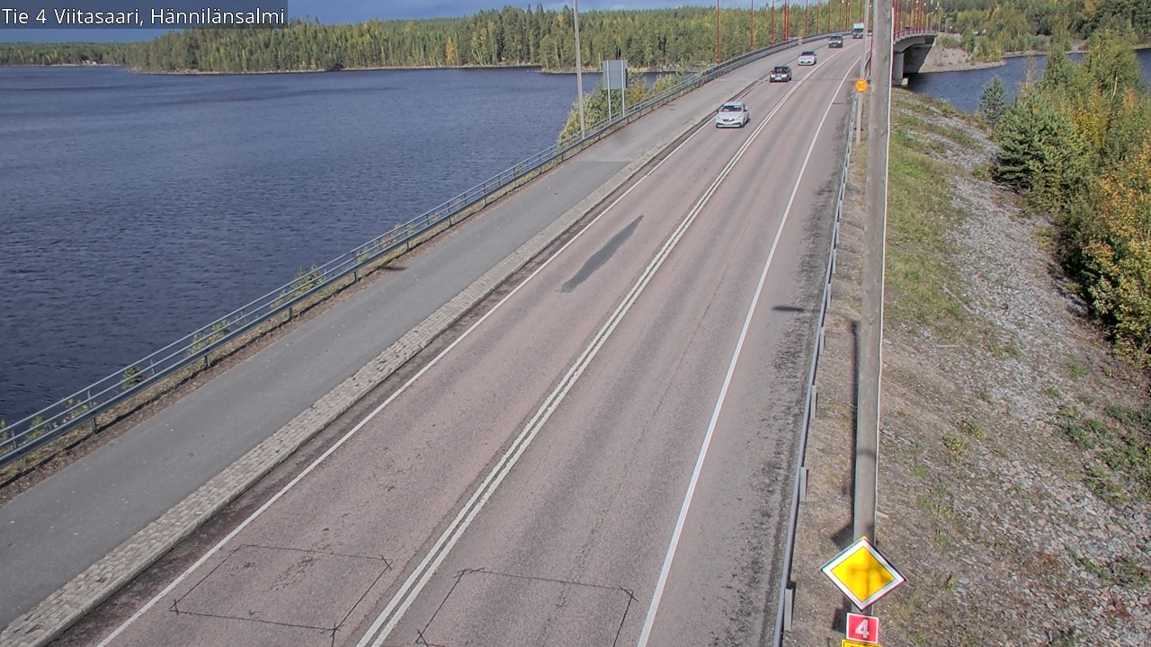 Weather Camera Image Väg 4 Viitasaari Hännilänsalmi, Viitasaari, Keski-Suomi