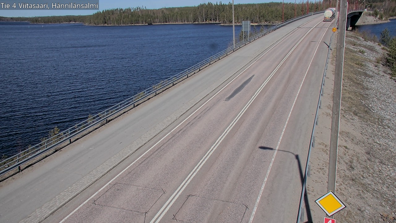 Weather Camera Image Väg 4 Viitasaari Hännilänsalmi, Viitasaari, Keski-Suomi