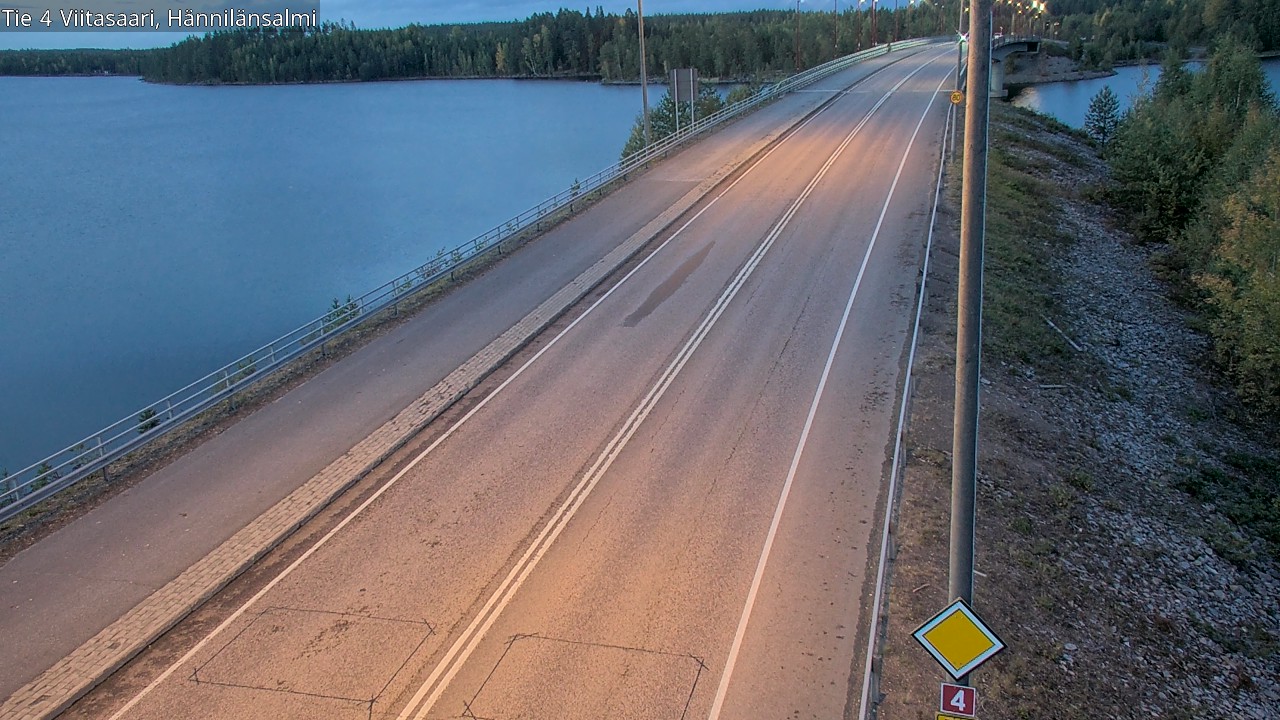 Weather Camera Image Väg 4 Viitasaari Hännilänsalmi, Viitasaari, Keski-Suomi