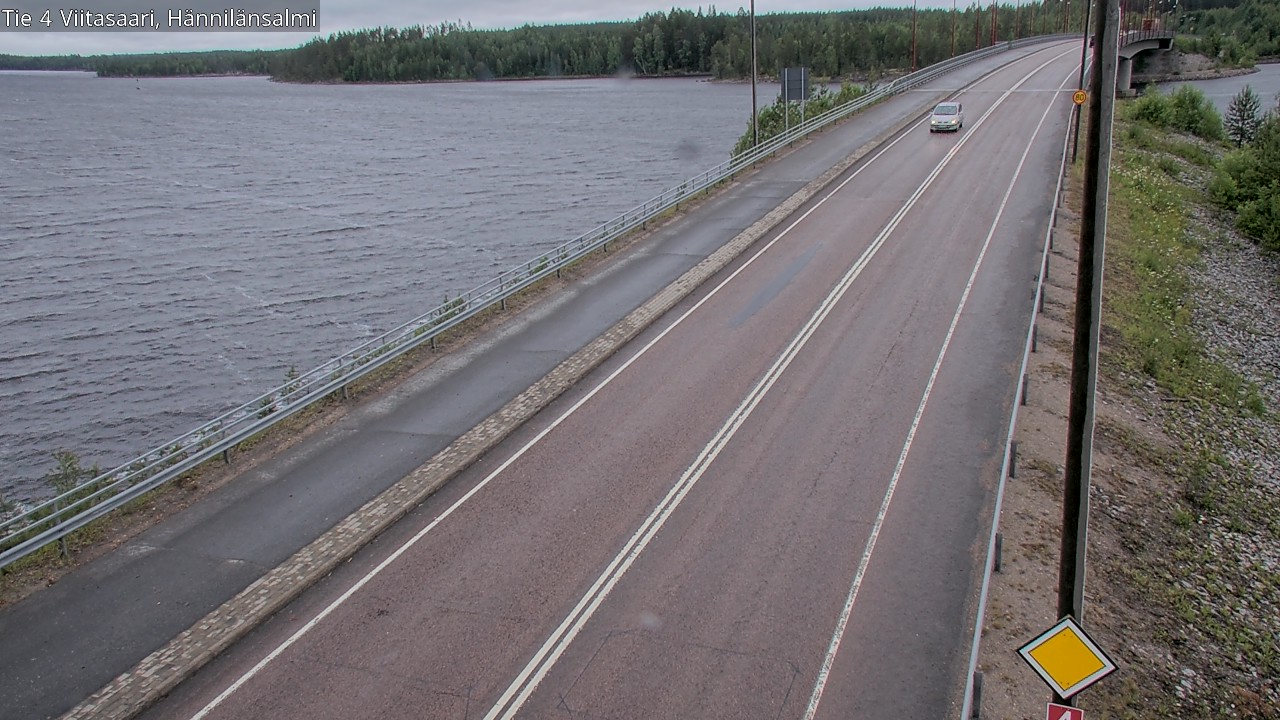 Weather Camera Image Väg 4 Viitasaari Hännilänsalmi, Viitasaari, Keski-Suomi