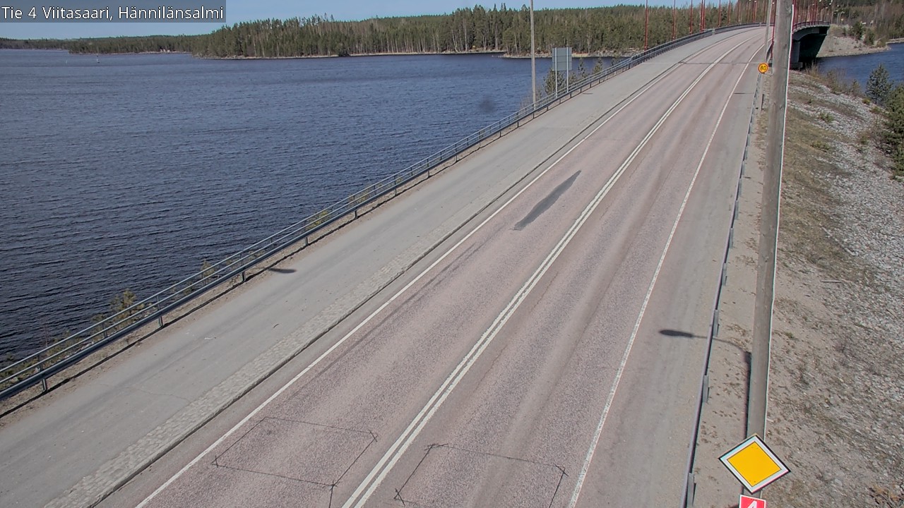 Weather Camera Image Väg 4 Viitasaari Hännilänsalmi, Viitasaari, Keski-Suomi