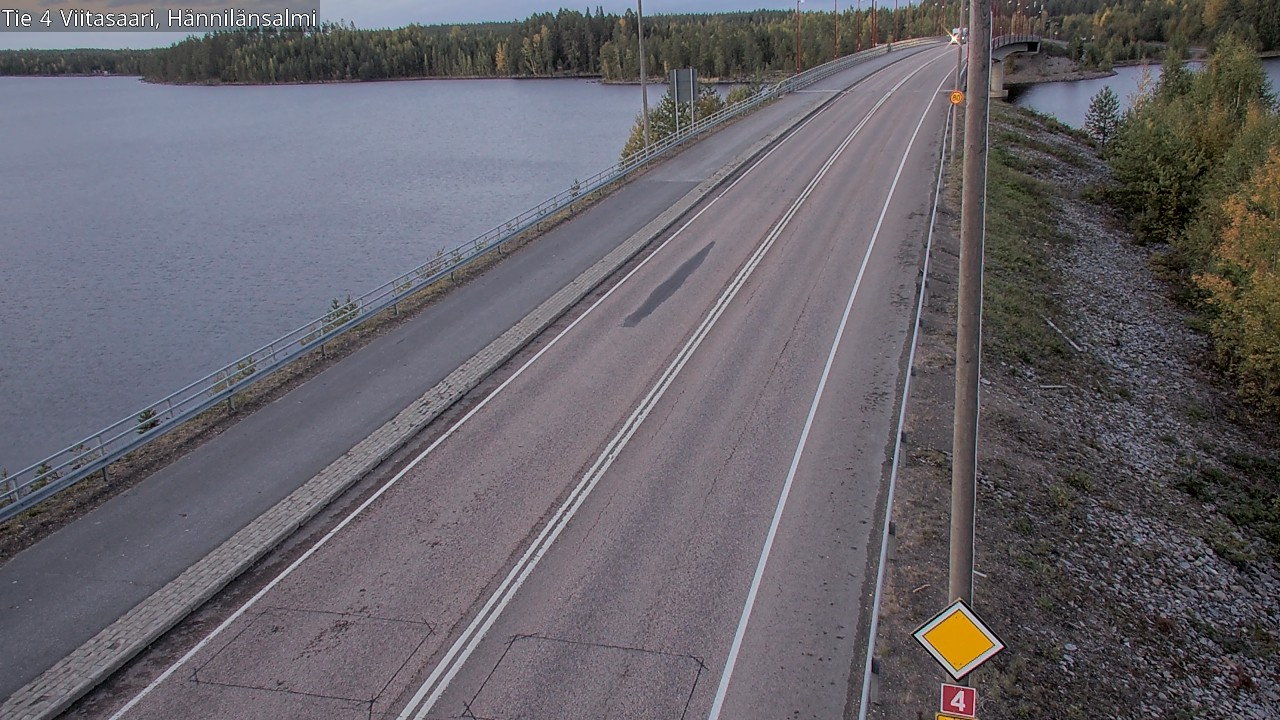 Weather Camera Image Väg 4 Viitasaari Hännilänsalmi, Viitasaari, Keski-Suomi