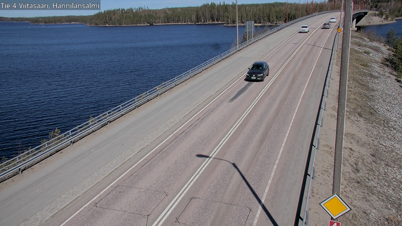 Weather Camera Image Väg 4 Viitasaari Hännilänsalmi, Viitasaari, Keski-Suomi