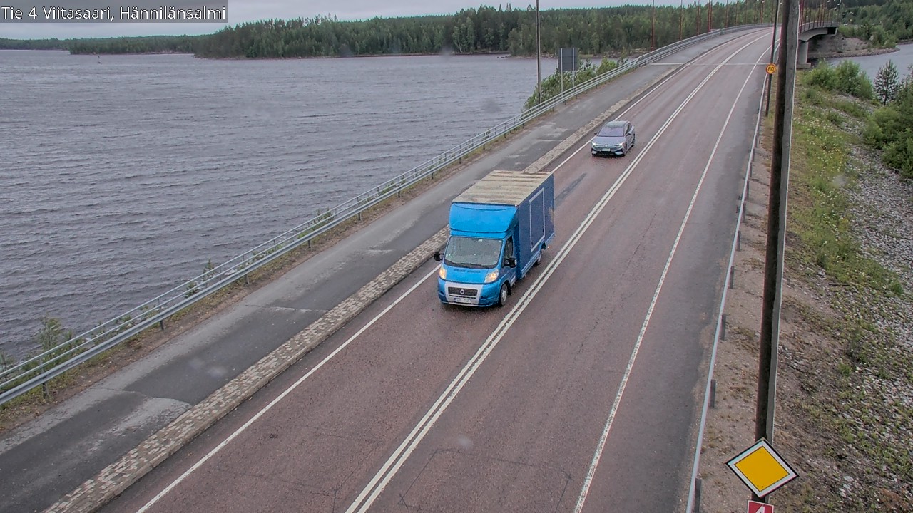 Weather Camera Image Väg 4 Viitasaari Hännilänsalmi, Viitasaari, Keski-Suomi