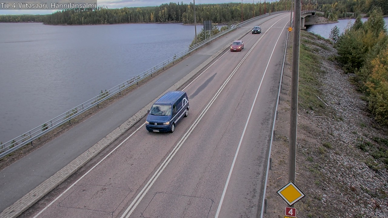 Weather Camera Image Väg 4 Viitasaari Hännilänsalmi, Viitasaari, Keski-Suomi
