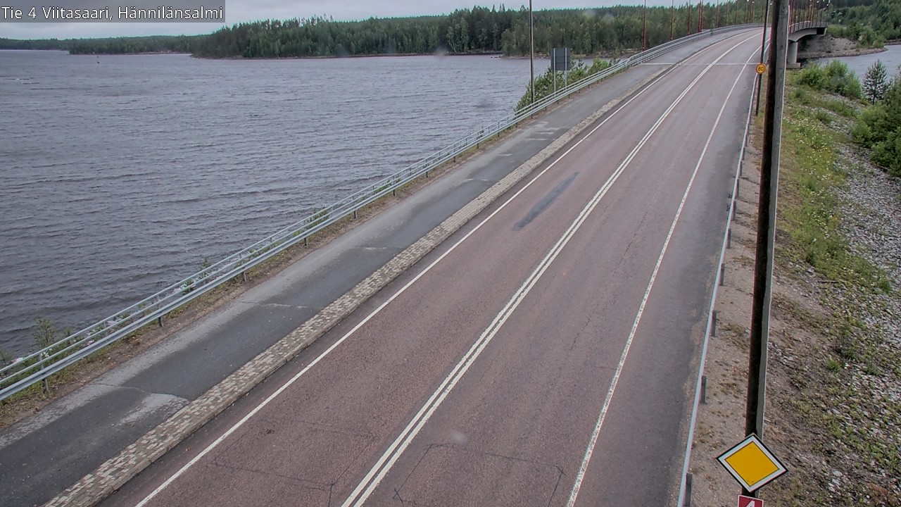 Weather Camera Image Väg 4 Viitasaari Hännilänsalmi, Viitasaari, Keski-Suomi