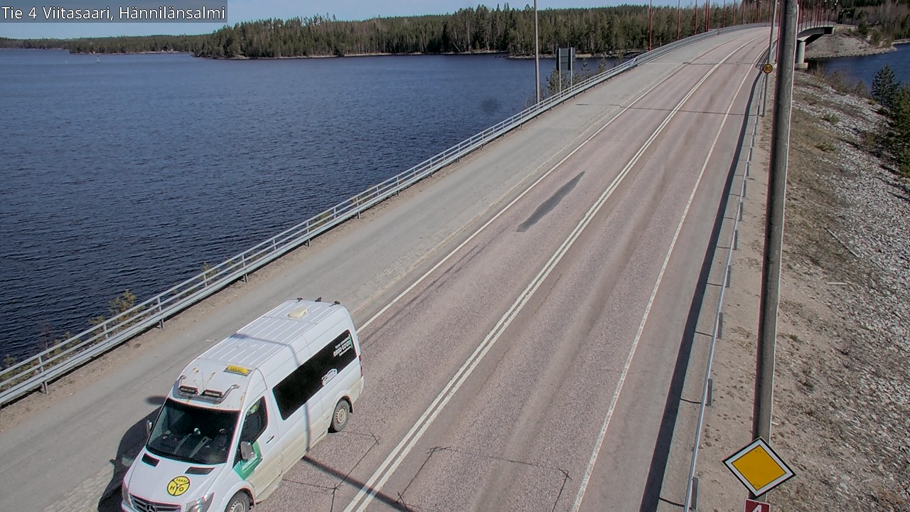 Weather Camera Image Väg 4 Viitasaari Hännilänsalmi, Viitasaari, Keski-Suomi