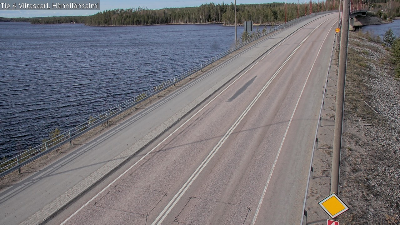 Weather Camera Image Väg 4 Viitasaari Hännilänsalmi, Viitasaari, Keski-Suomi