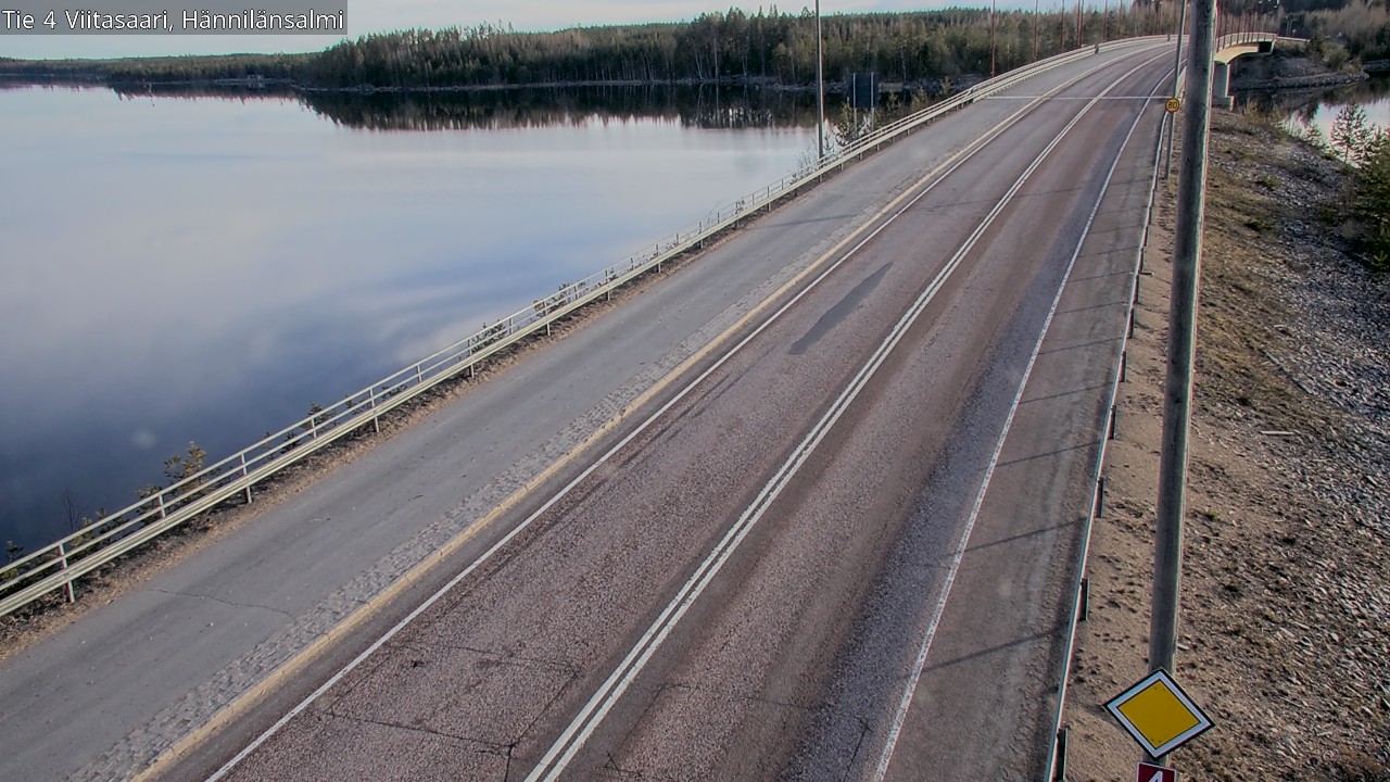 Weather Camera Image Väg 4 Viitasaari Hännilänsalmi, Viitasaari, Keski-Suomi