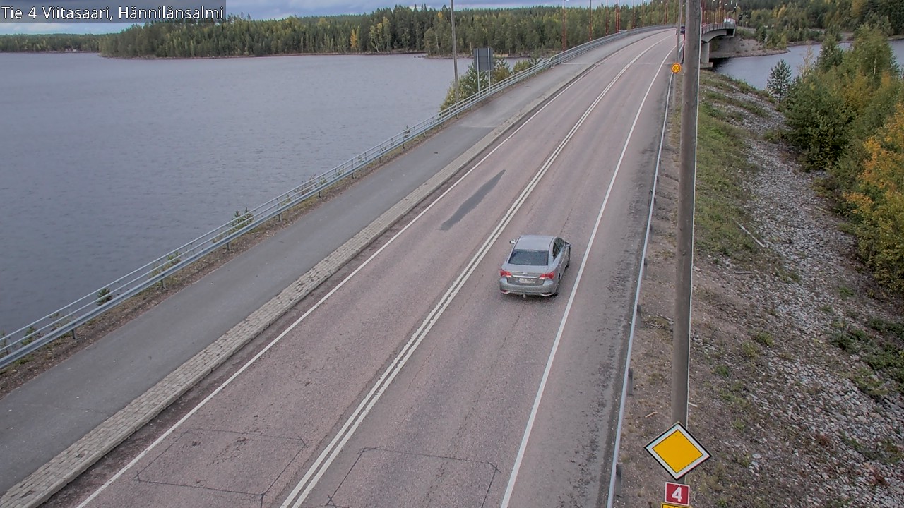 Weather Camera Image Väg 4 Viitasaari Hännilänsalmi, Viitasaari, Keski-Suomi