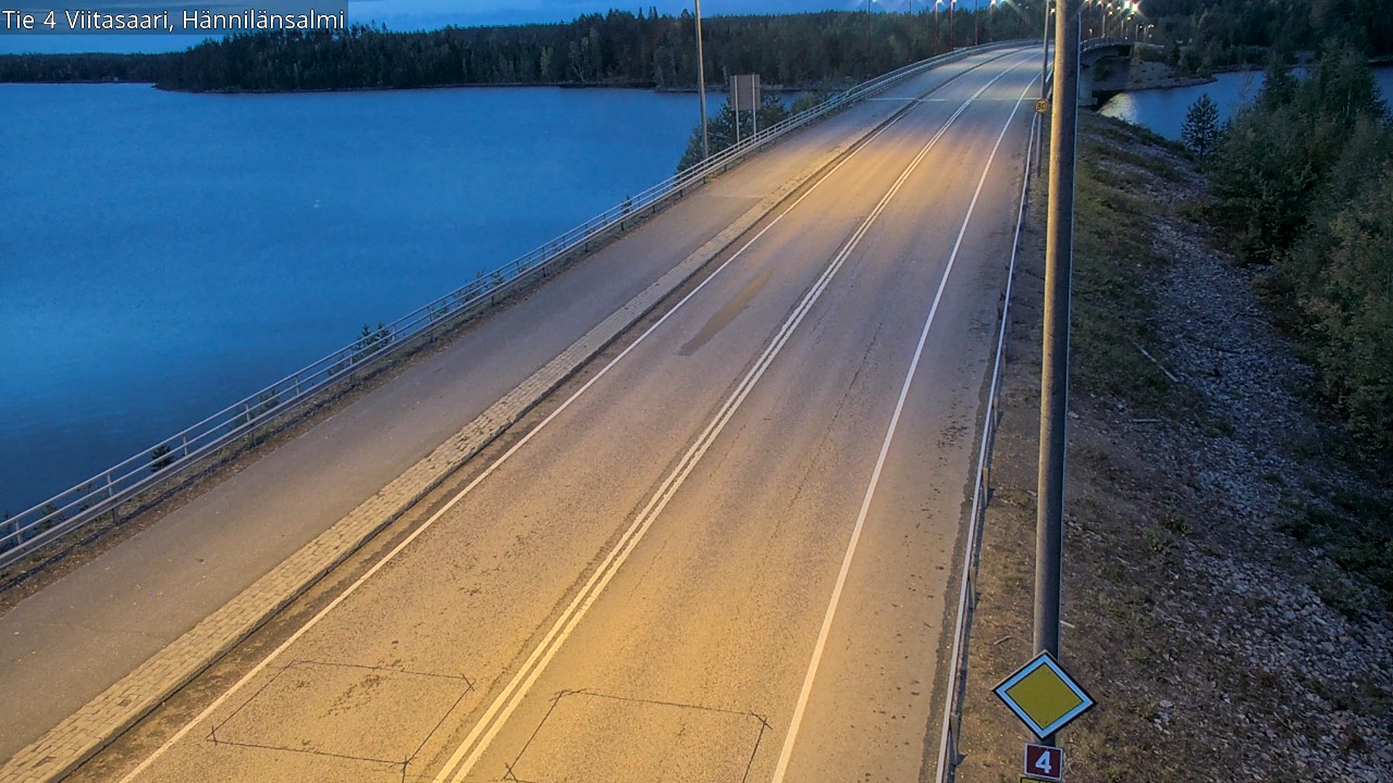 Weather Camera Image Väg 4 Viitasaari Hännilänsalmi, Viitasaari, Keski-Suomi