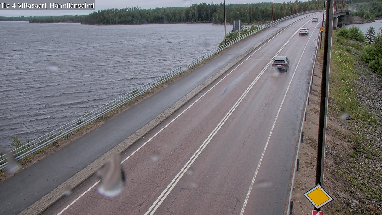 Weather Camera Image Väg 4 Viitasaari Hännilänsalmi, Viitasaari, Keski-Suomi