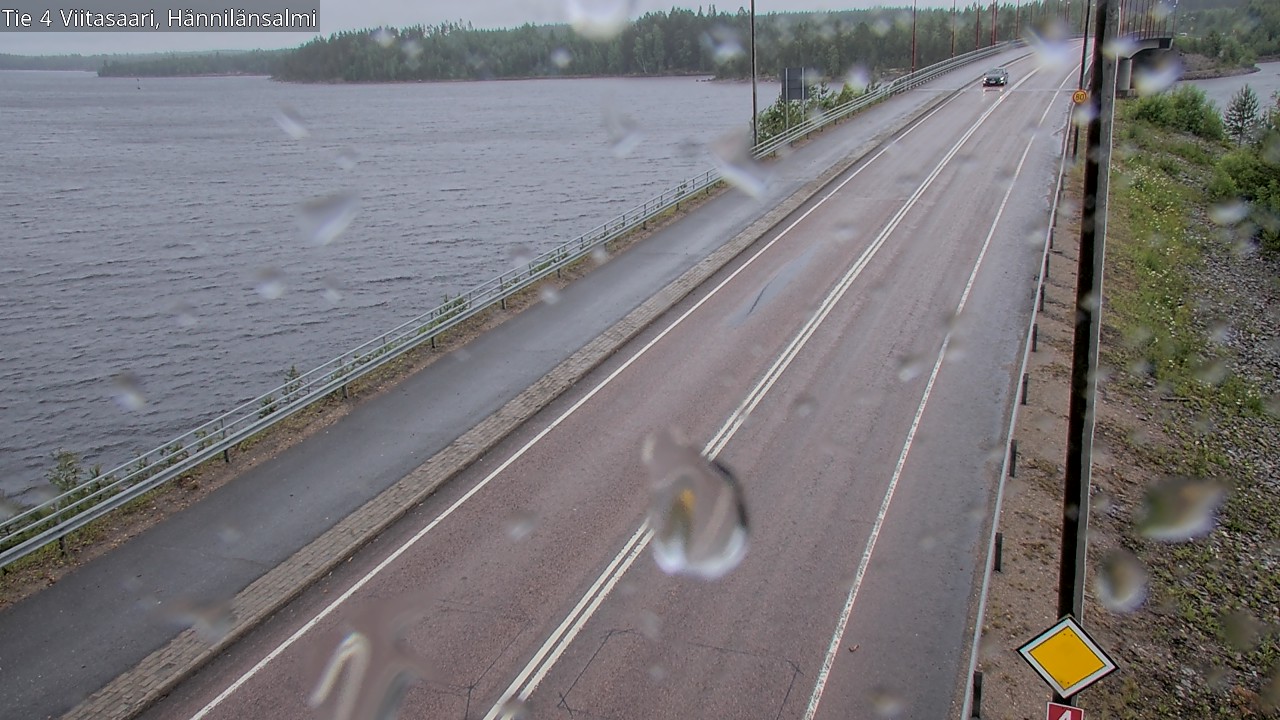 Weather Camera Image Väg 4 Viitasaari Hännilänsalmi, Viitasaari, Keski-Suomi