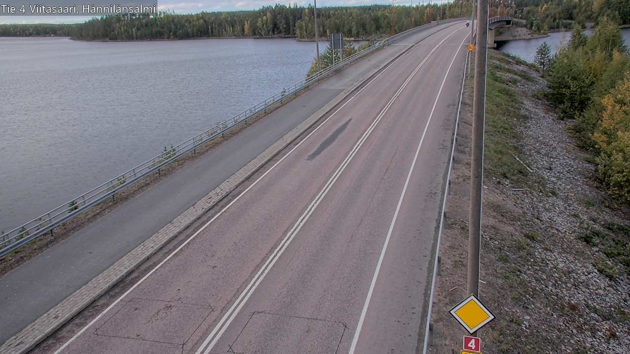 Weather Camera Image Väg 4 Viitasaari Hännilänsalmi, Viitasaari, Keski-Suomi