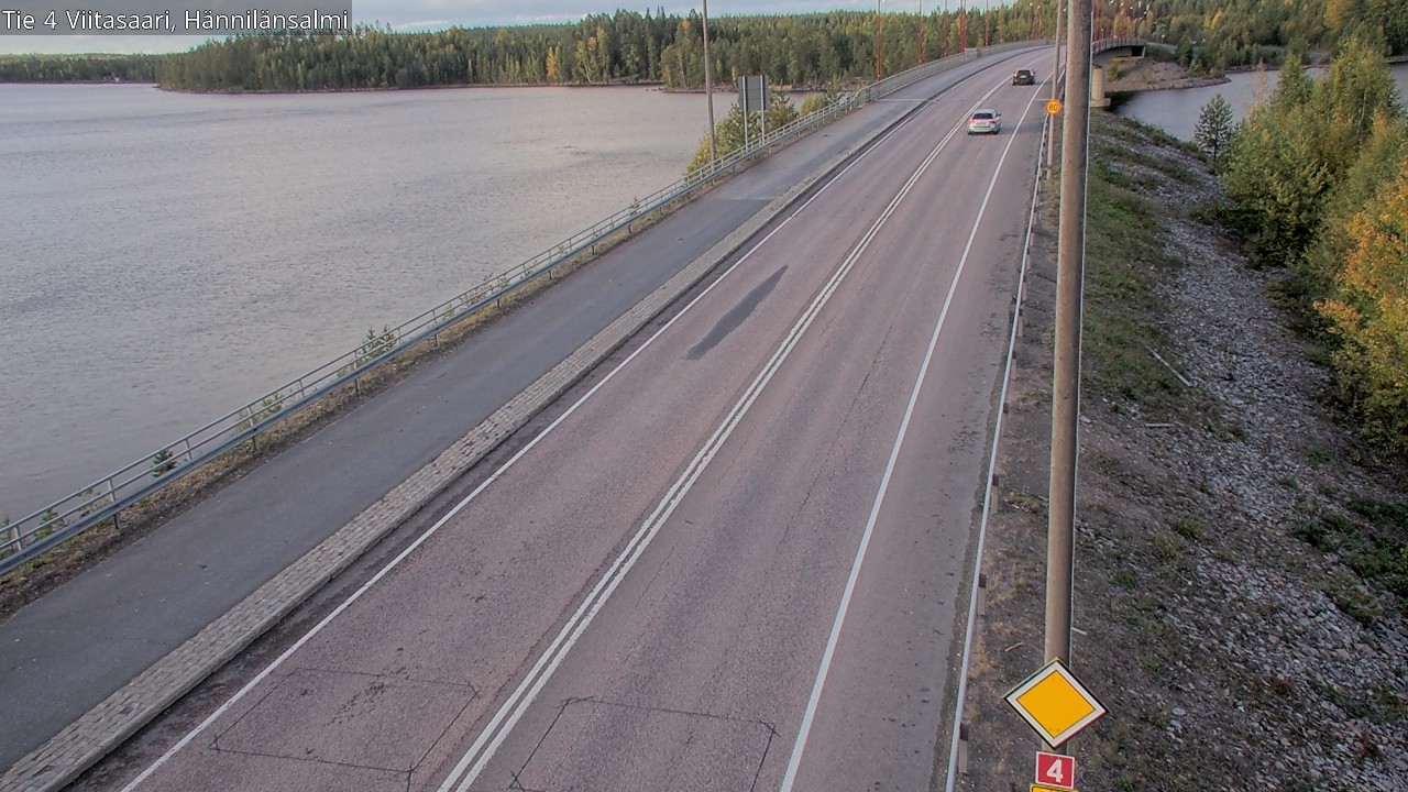 Weather Camera Image Väg 4 Viitasaari Hännilänsalmi, Viitasaari, Keski-Suomi