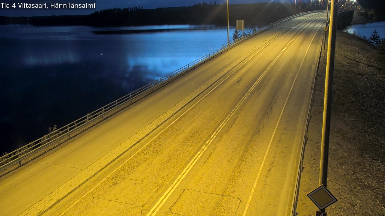 Weather Camera Image Väg 4 Viitasaari Hännilänsalmi, Viitasaari, Keski-Suomi