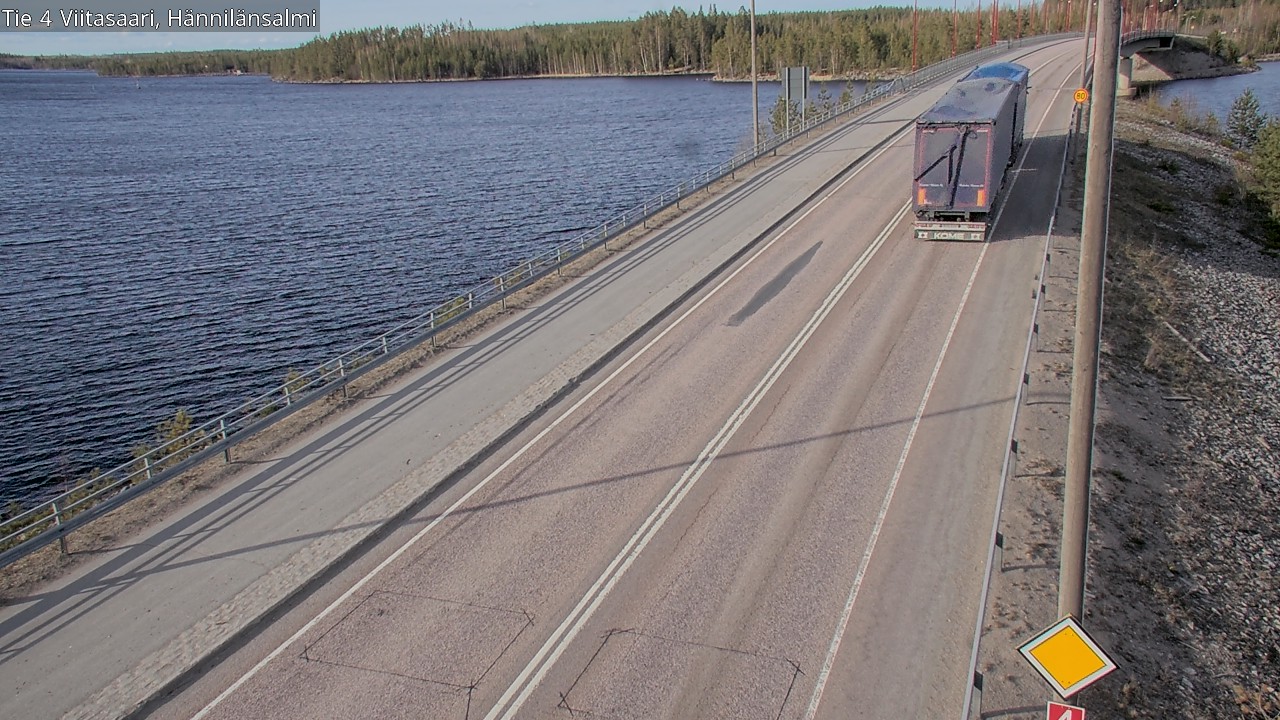 Weather Camera Image Väg 4 Viitasaari Hännilänsalmi, Viitasaari, Keski-Suomi