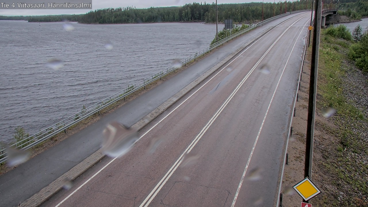 Weather Camera Image Väg 4 Viitasaari Hännilänsalmi, Viitasaari, Keski-Suomi