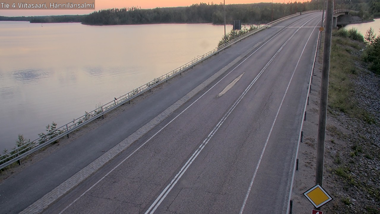 Weather Camera Image Road 4 Viitasaari Hännilänsalmi, Viitasaari, Keski-Suomi