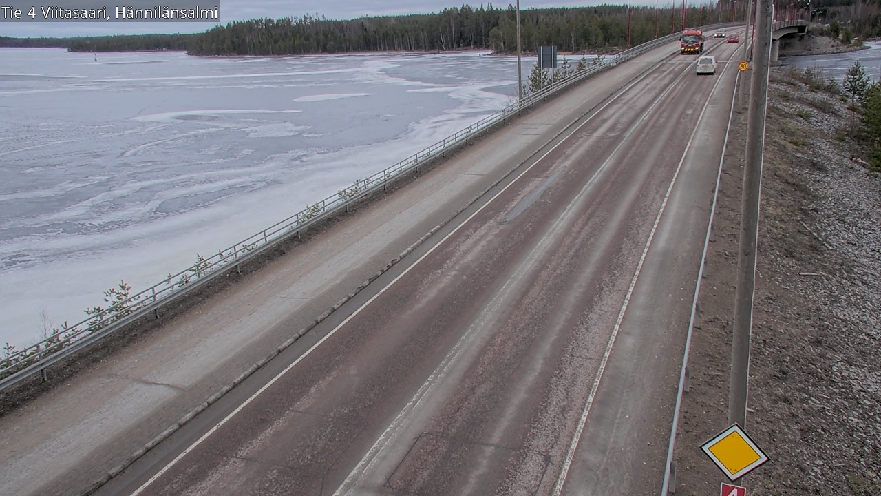 Weather Camera Image Väg 4 Viitasaari Hännilänsalmi, Viitasaari, Keski-Suomi