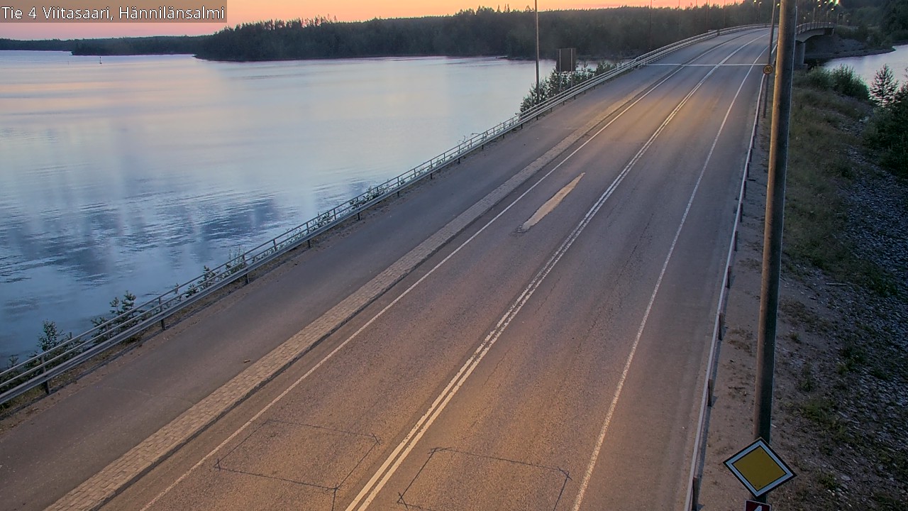 Weather Camera Image Väg 4 Viitasaari Hännilänsalmi, Viitasaari, Keski-Suomi