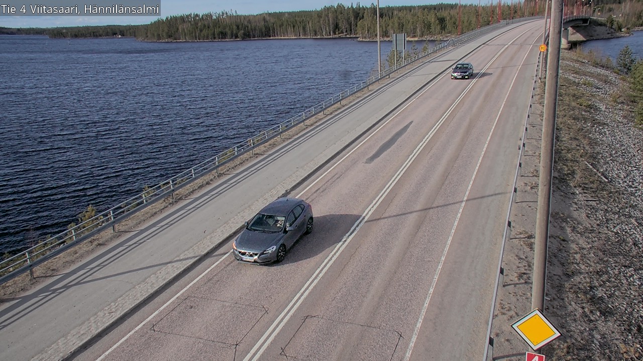 Weather Camera Image Väg 4 Viitasaari Hännilänsalmi, Viitasaari, Keski-Suomi