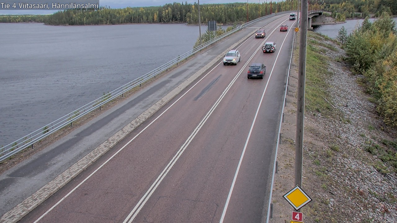 Weather Camera Image Väg 4 Viitasaari Hännilänsalmi, Viitasaari, Keski-Suomi
