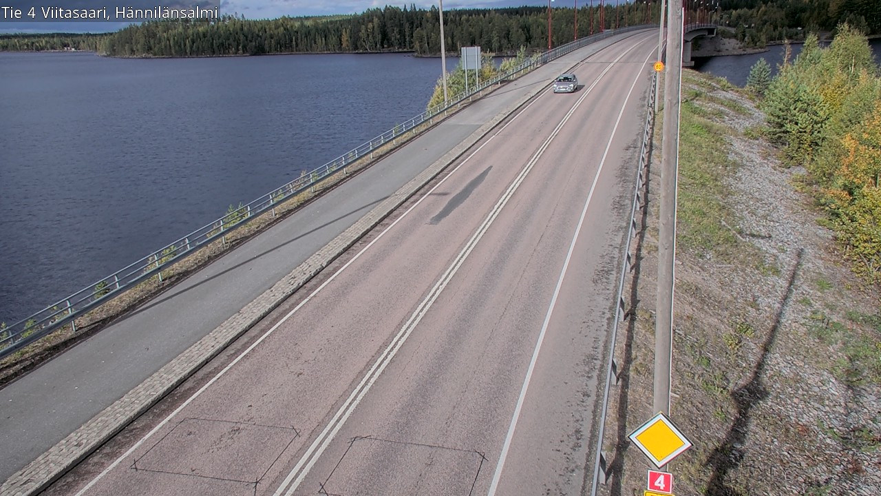 Weather Camera Image Väg 4 Viitasaari Hännilänsalmi, Viitasaari, Keski-Suomi