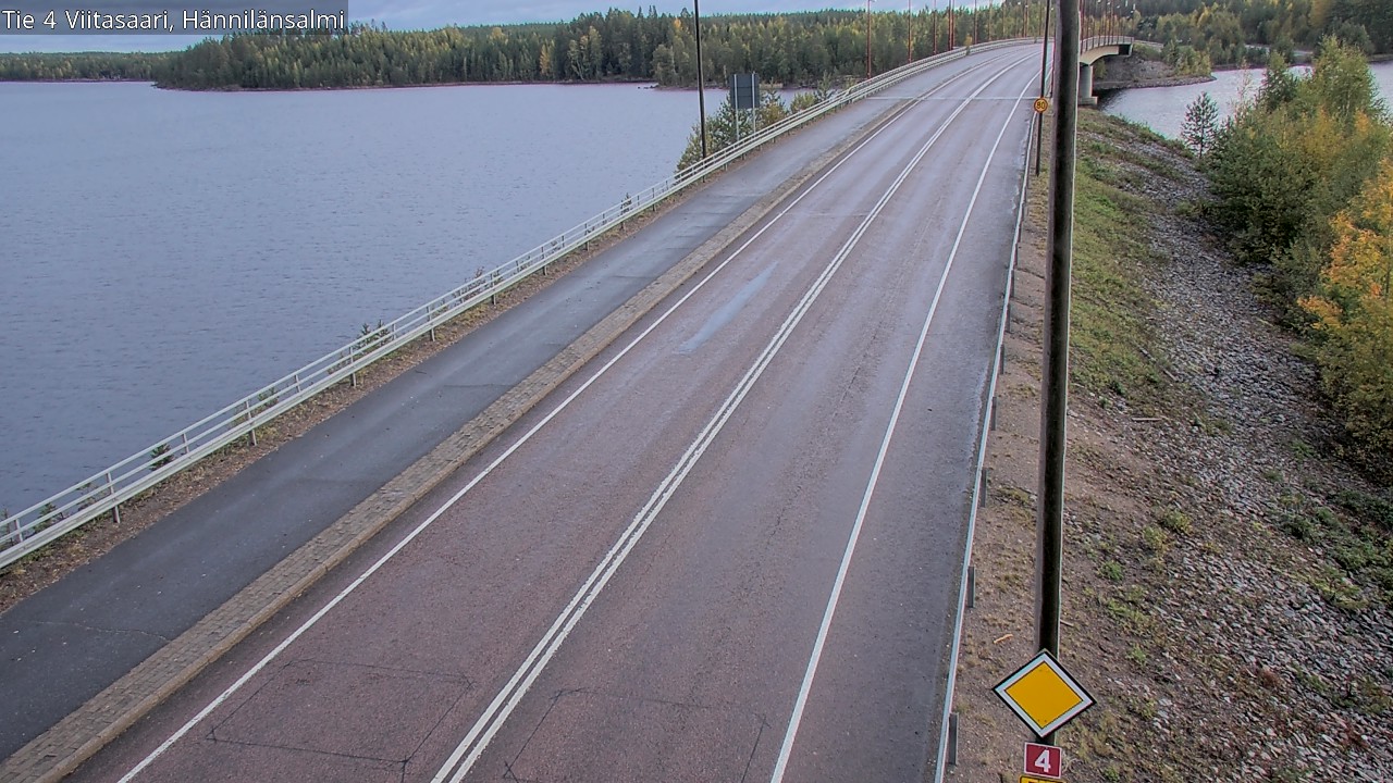 Weather Camera Image Väg 4 Viitasaari Hännilänsalmi, Viitasaari, Keski-Suomi