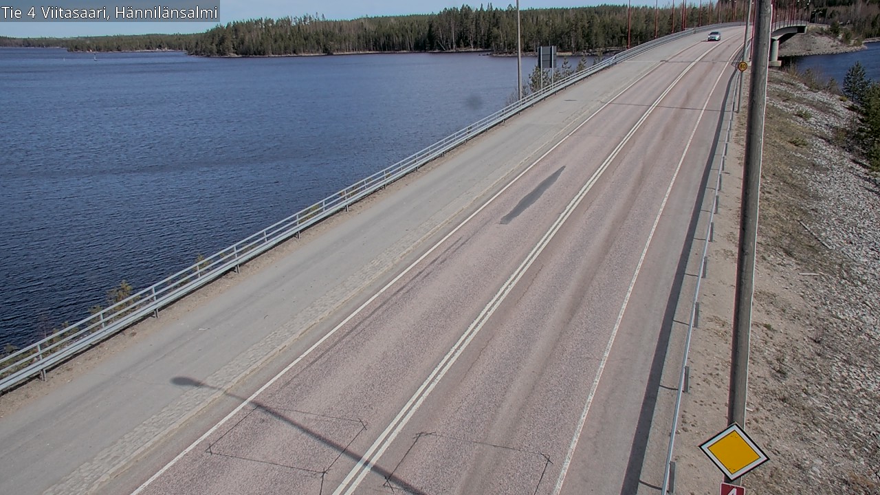 Weather Camera Image Väg 4 Viitasaari Hännilänsalmi, Viitasaari, Keski-Suomi