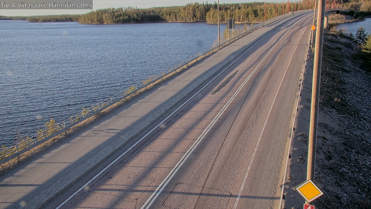 Weather Camera Image Väg 4 Viitasaari Hännilänsalmi, Viitasaari, Keski-Suomi