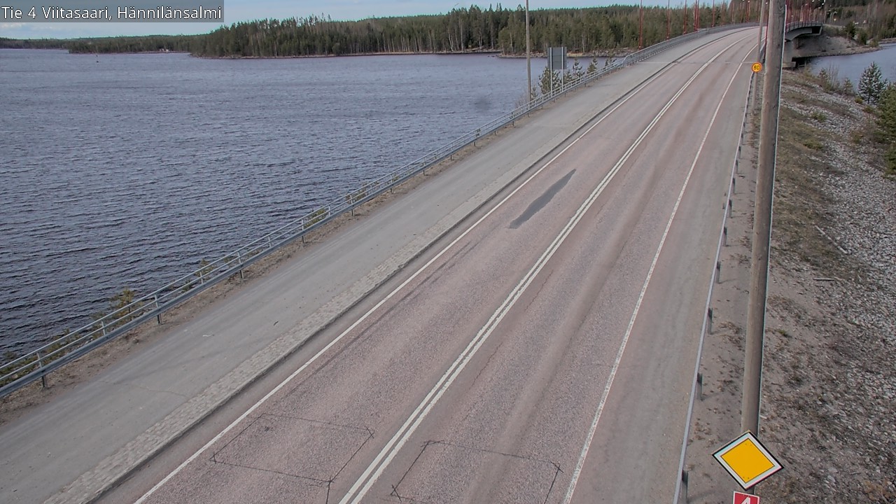 Weather Camera Image Väg 4 Viitasaari Hännilänsalmi, Viitasaari, Keski-Suomi