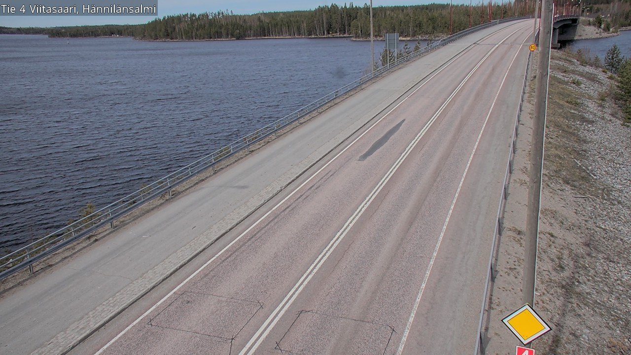 Weather Camera Image Väg 4 Viitasaari Hännilänsalmi, Viitasaari, Keski-Suomi