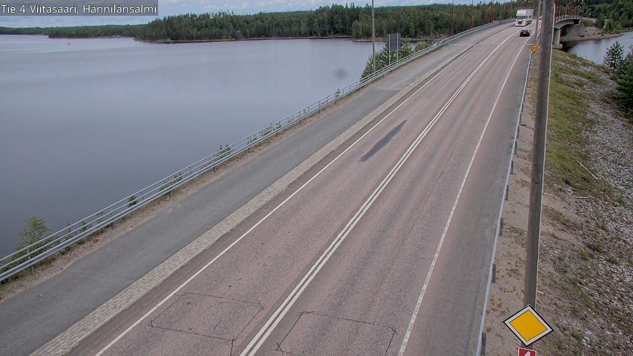 Weather Camera Image Road 4 Viitasaari Hännilänsalmi, Viitasaari, Keski-Suomi