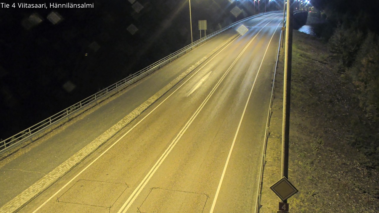 Weather Camera Image Väg 4 Viitasaari Hännilänsalmi, Viitasaari, Keski-Suomi