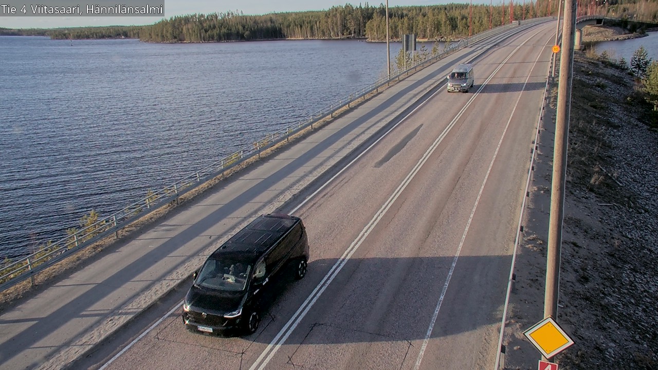 Weather Camera Image Väg 4 Viitasaari Hännilänsalmi, Viitasaari, Keski-Suomi