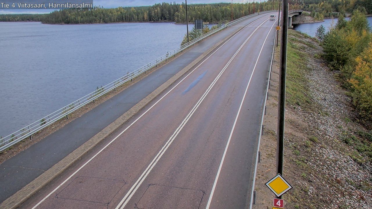 Weather Camera Image Väg 4 Viitasaari Hännilänsalmi, Viitasaari, Keski-Suomi