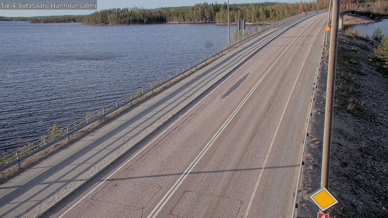 Weather Camera Image Väg 4 Viitasaari Hännilänsalmi, Viitasaari, Keski-Suomi