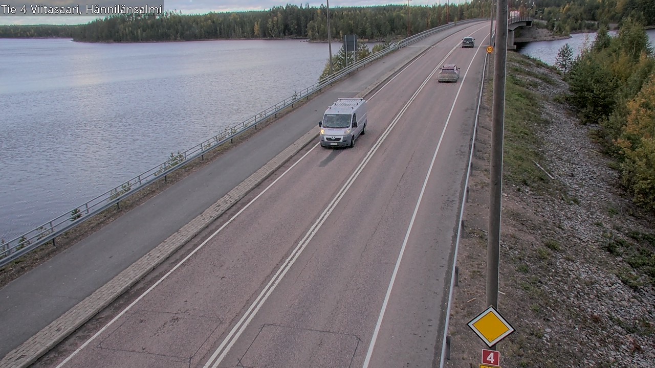 Weather Camera Image Väg 4 Viitasaari Hännilänsalmi, Viitasaari, Keski-Suomi