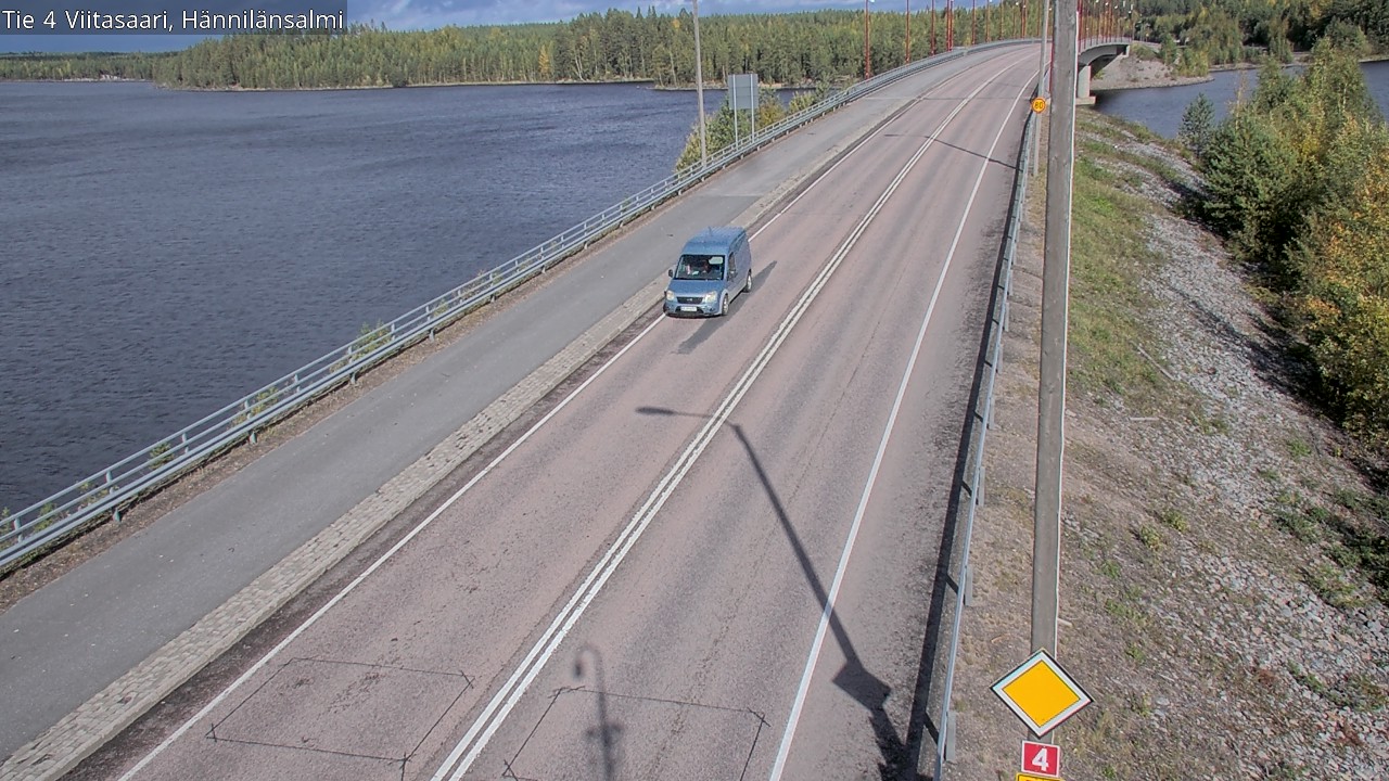 Weather Camera Image Väg 4 Viitasaari Hännilänsalmi, Viitasaari, Keski-Suomi