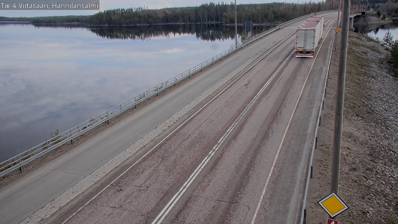 Weather Camera Image Väg 4 Viitasaari Hännilänsalmi, Viitasaari, Keski-Suomi
