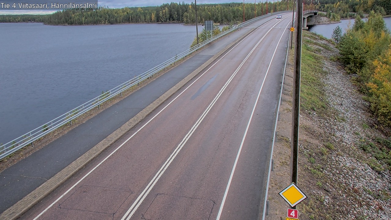 Weather Camera Image Väg 4 Viitasaari Hännilänsalmi, Viitasaari, Keski-Suomi