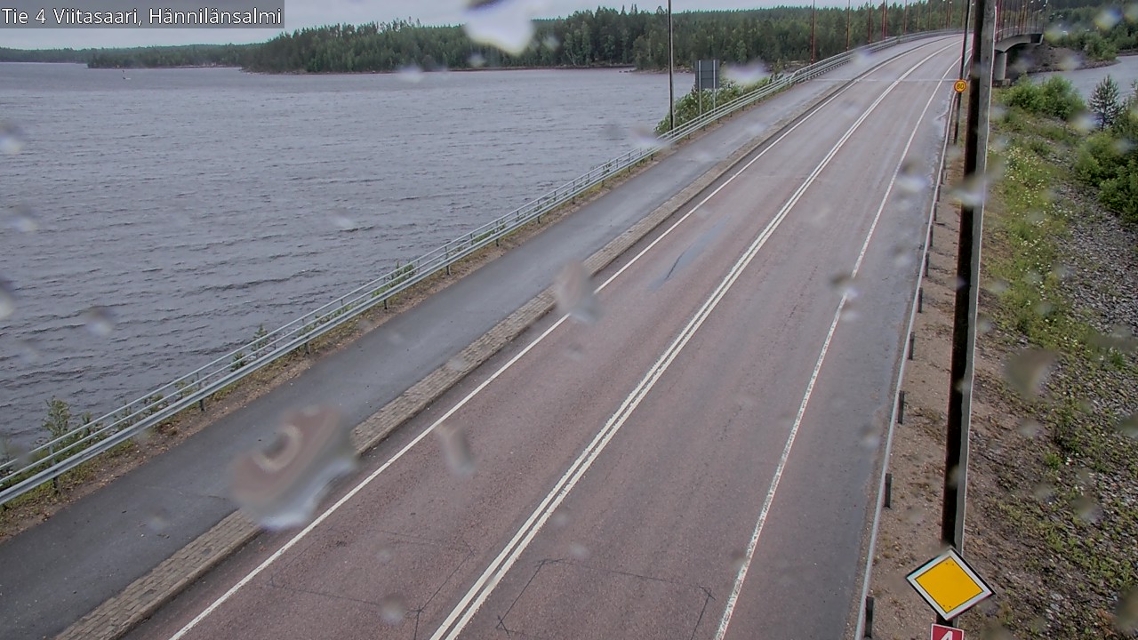 Weather Camera Image Väg 4 Viitasaari Hännilänsalmi, Viitasaari, Keski-Suomi
