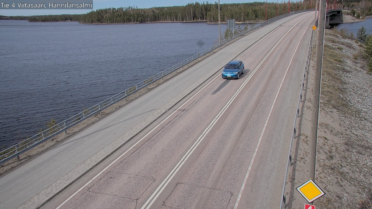 Weather Camera Image Väg 4 Viitasaari Hännilänsalmi, Viitasaari, Keski-Suomi