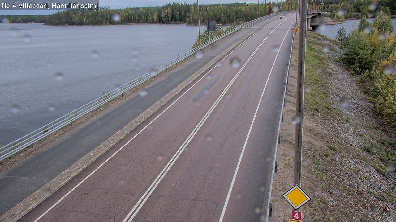 Weather Camera Image Väg 4 Viitasaari Hännilänsalmi, Viitasaari, Keski-Suomi