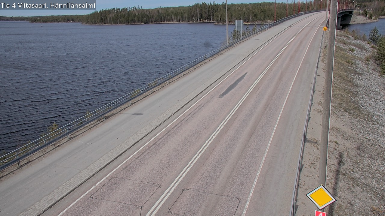 Weather Camera Image Väg 4 Viitasaari Hännilänsalmi, Viitasaari, Keski-Suomi