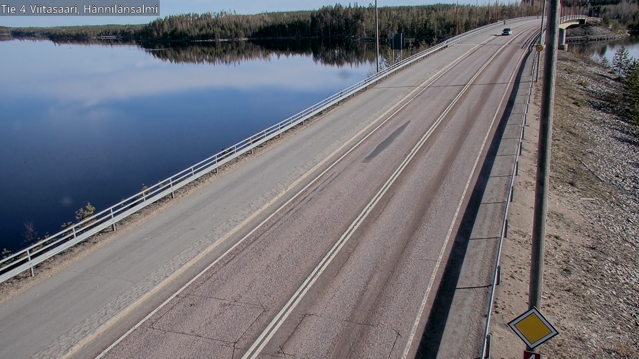 Weather Camera Image Väg 4 Viitasaari Hännilänsalmi, Viitasaari, Keski-Suomi