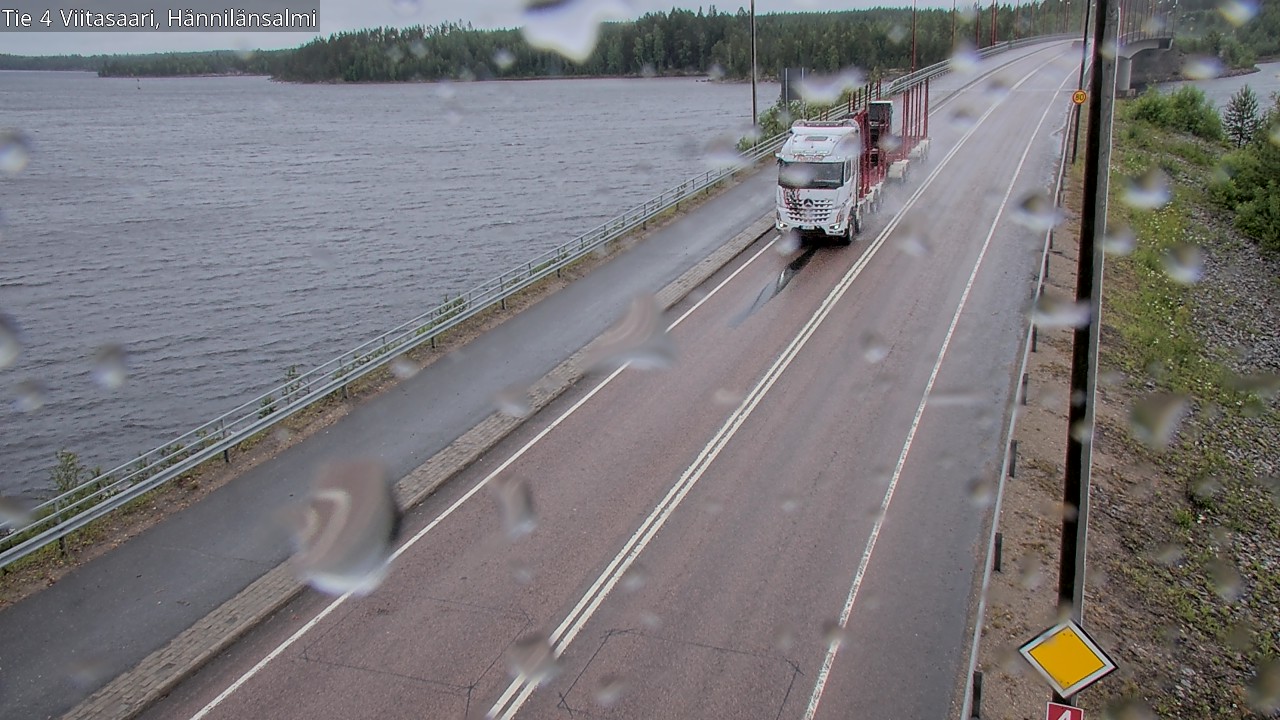 Weather Camera Image Väg 4 Viitasaari Hännilänsalmi, Viitasaari, Keski-Suomi